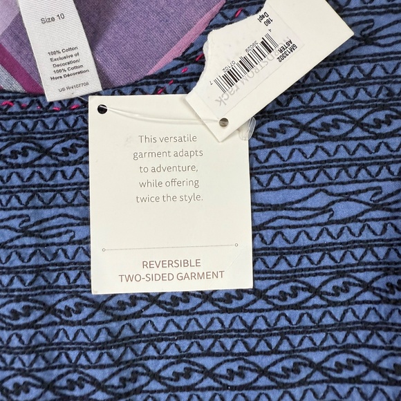 Tea Collection Girls Reversible Sundress Chambray Plaid  10 Back to School NWT - Picture 5 of 11